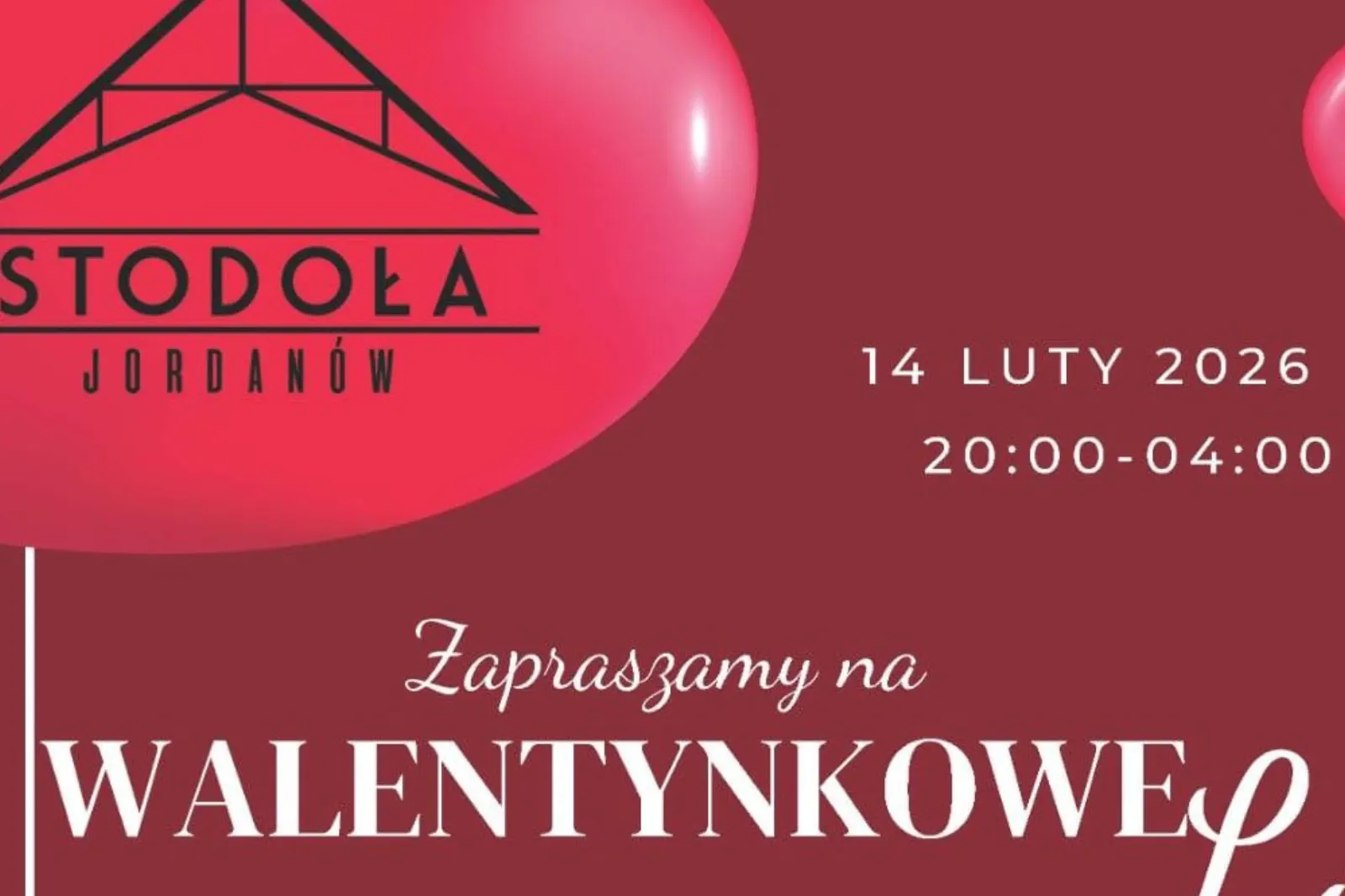 Walentynkowe wydarzenie w Stodole Jordanów